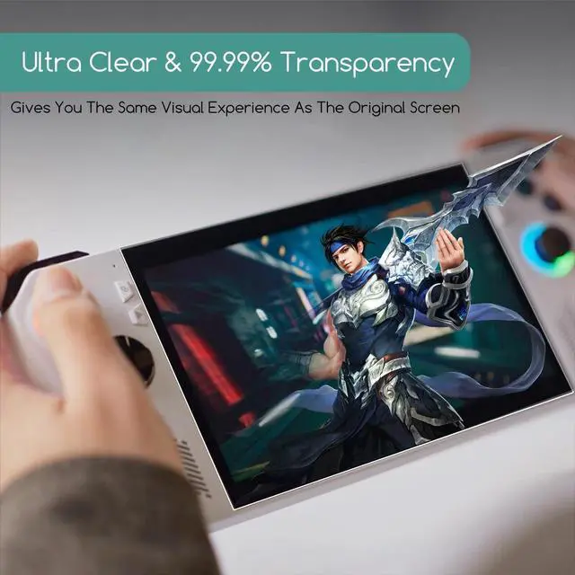 Alt view image 7 of 7 - (2 Pieces) Steam Deck / Steam Deck OLED Screen Protector Tempered Glass - Anti Scratch 9H Hardness Protection Film Screen Saver for Steam Deck / Steam Deck OLED Handheld Gaming Console Accessories
