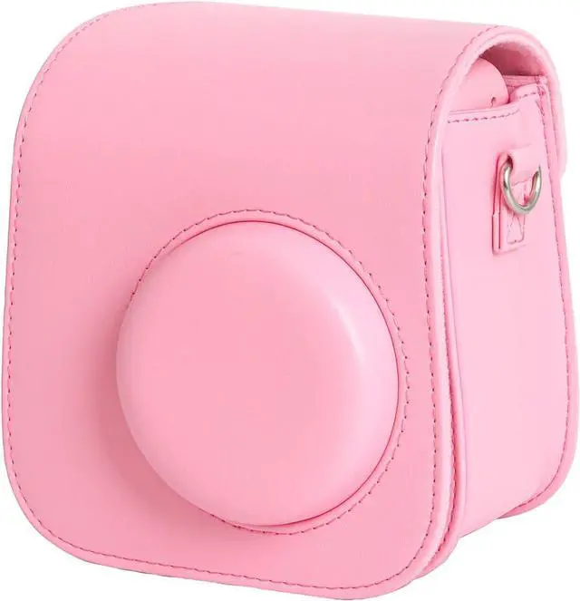 Alt view image 6 of 7 - Camera Case for Fujifilm Instax Mini SE / 7+ Instant Camera Protective Carrying Bag PU Leather with Adjustable Shoulder Straps Fujifilm Instax Mini SE Case / Fujifilm Instax Mini 7 Plus Case (Pink)
