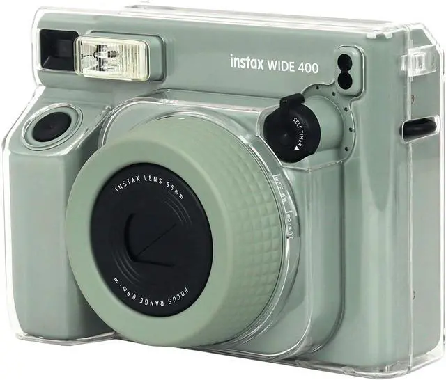 Alt view image 5 of 7 - Protective Clear Case for Fujifilm Instax Wide 400 Camera with Removable Shoulder Strap - Crystal Hard Cover Carrying Cover Bag for Fujifilm INSTAX Wide 400 Instant Camera