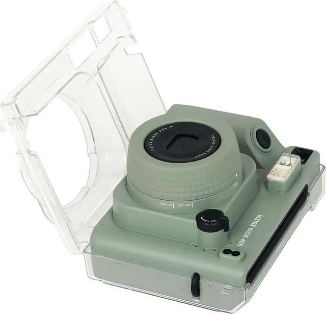 Alt view image 4 of 7 - Protective Clear Case for Fujifilm Instax Wide 400 Camera with Removable Shoulder Strap - Crystal Hard Cover Carrying Cover Bag for Fujifilm INSTAX Wide 400 Instant Camera