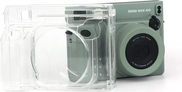 Alt view image 7 of 7 - Protective Clear Case for Fujifilm Instax Wide 400 Camera with Removable Shoulder Strap - Crystal Hard Cover Carrying Cover Bag for Fujifilm INSTAX Wide 400 Instant Camera