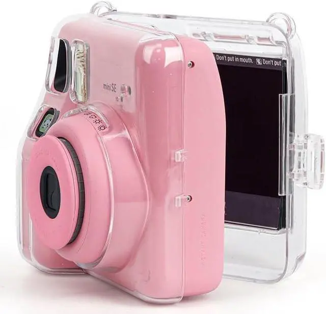 Alt view image 6 of 7 - Clear Case for Fujifilm Instax Mini SE Instant Camera - Protective Crystal Hard Shell Cover with Films Pocket Pouch for Storing 10PCS Photos, Best Accessories for Fujifilm instax Mini SE Camera