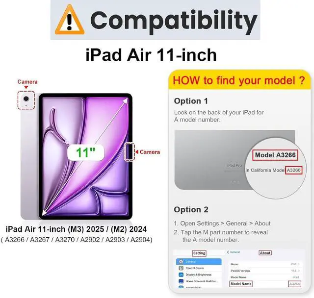 Alt view image 2 of 7 - (2 Pack) Screen Protector for Apple iPad Air 11 Inch M3/M2 - 9H Tempered Glass Film, Apple Pencil Compatible and Case Friendly, Ultra Clear Glass Film for 11" iPad Air 7th/6th Generation 2025/2024