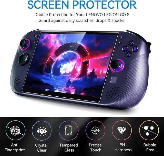 Alt view image 7 of 7 - Screen Protector For Lenovo Legion Go S 8 Inch Gaming Handheld 2025 - Anti Scratch 9H Hardness Tempered Glass Screen Protector (2 Pieces)
