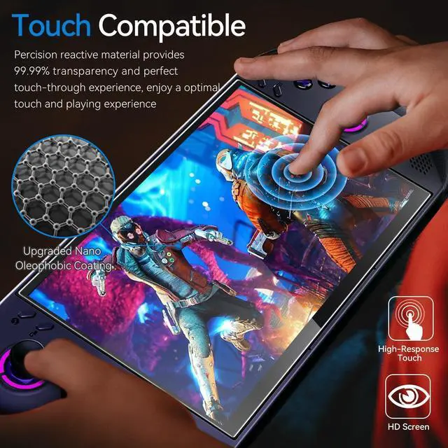 Alt view image 5 of 7 - Screen Protector For Lenovo Legion Go S 8 Inch Gaming Handheld 2025 - Anti Scratch 9H Hardness Tempered Glass Screen Protector (2 Pieces)