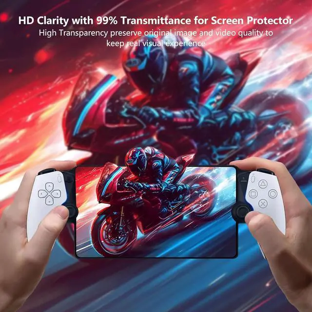 Alt view image 7 of 7 - (2-Pack) Screen Protector Tempered Glass for PlayStation Portal Remote Player 8 inch -  Transparent HD Clear Anti-Scratch Screen Protector for PlayStation PS Portal Remote Player 8.0''