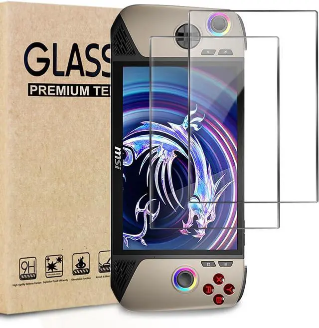 Main image of (2 Pack) Screen Protector for MSI Claw 8 AI+ Handheld Gaming Console - Anti-Scratch, Case Friendly, Ultra HD Tempered Glass for MSI Claw 8 AI+ A2VM Handheld Portable Gaming 8" 2025