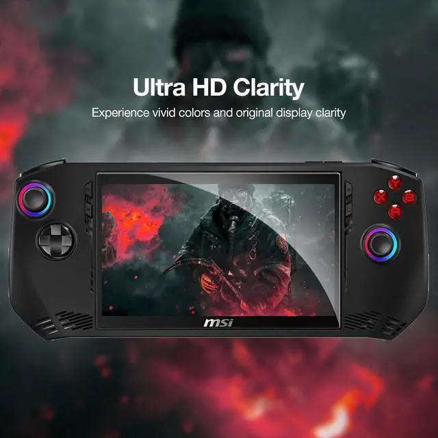Alt view image 2 of 7 - (2 Pack) Screen Protector for MSI Claw 7 AI+ Handheld Gaming Console - Anti-Scratch, Case Friendly, Ultra HD Tempered Glass for MSI HandHeld CLAW 7 AI+ A2VM 7" FHD Handheld Portable Gaming