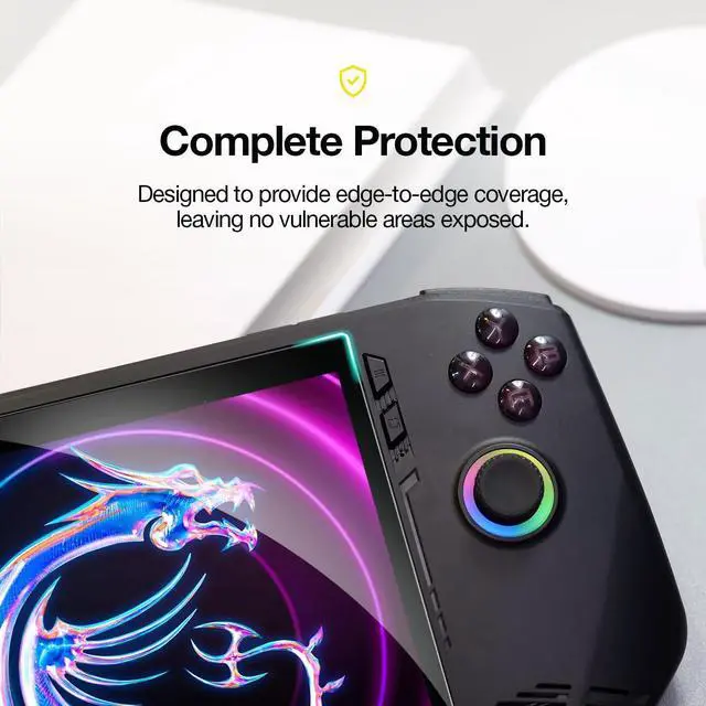 Alt view image 3 of 7 - (2 Pack) Screen Protector for MSI Claw 7 AI+ Handheld Gaming Console - Anti-Scratch, Case Friendly, Ultra HD Tempered Glass for MSI HandHeld CLAW 7 AI+ A2VM 7" FHD Handheld Portable Gaming