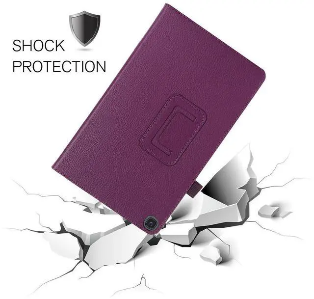 Alt view image 7 of 7 - Folding Stand Cover Case for T-Mobile REVVL Tab 2 5G 10.1" (2025) Tablet with 2 Pack Screen Protector Tempered Glass Screen Saver for REVVL Tab 2 10.1 Inch Android Tablet 2025 Released (Purple)