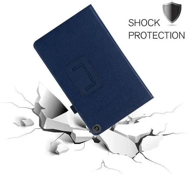 Alt view image 5 of 7 - anicestore Case for iPad (A16) 11th Generation 11 Inch (2025), and iPad 10th Generation 10.9 Inch  - Lightweight Folio Stand Cover PU Leather Case for iPad 11"/10.9" with 1 Random Stylus (Blue)