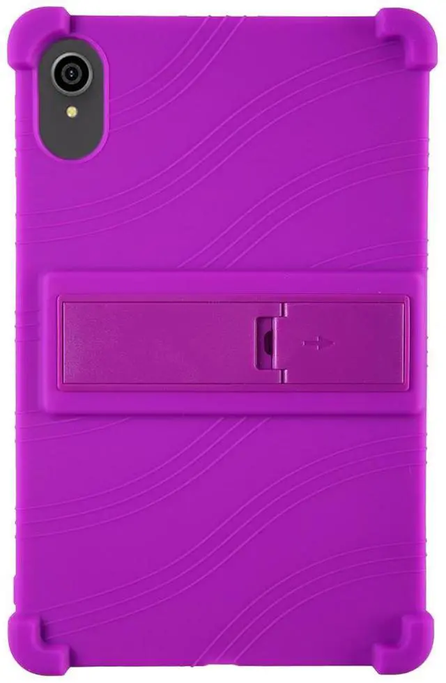 Alt view image 2 of 7 - Case for 10.1" Pritom Baken VOLENTEX VASOUN Tab 10 Lite Tablet/ APOLOSIGN Maxsignage ApoloMedia TWTNVOF EP103A Android Tablet / Weelikeit P16W / D10A - Silicone Case with Kickstand (Purple)