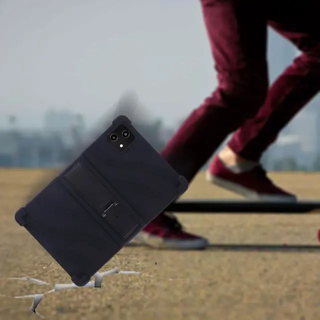 Alt view image 7 of 7 - anicestore Case for Callsky-Tab Android Tablet, 10.1 inch Android 15 Tablet (Cpad 10) - Lightweight Silicone Stand Cover Case with 1 Random Stylus (Black)