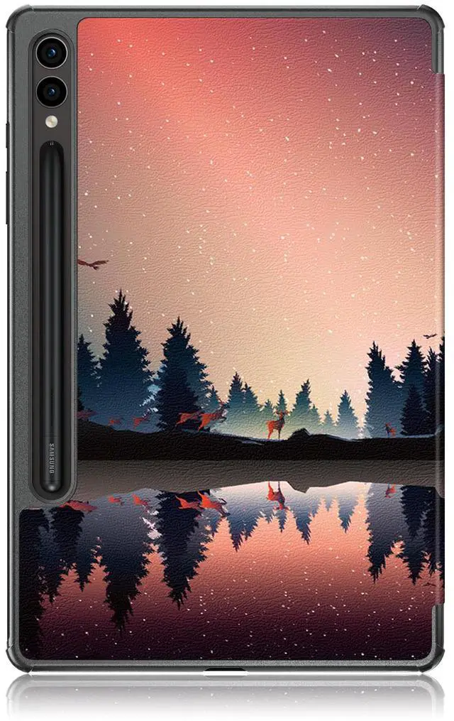 Alt view image 7 of 7 - anicestore Case for Samsung Galaxy Tab S10+ Plus 12.4 Inch Tablet SM-X820 SM-X826B SM-X828U - Slim Tri-Fold Stand Hard Back Shell Protective Auto Sleep Wake Cover for Samsung Tab S10+ 5G 12.4" (Dusk)