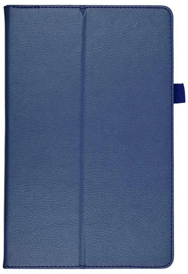 Alt view image 4 of 7 - Case for Samsung Galaxy Tab S10 Lite/ Tab S10 FE/ Tab S9 FE 5G 10.9 Inch/ Tab S9 11 Inch with Tempered Glass Screen Protector - PU Leather Folding Stand Protective Cover with Auto Sleep/Wake (Blue)