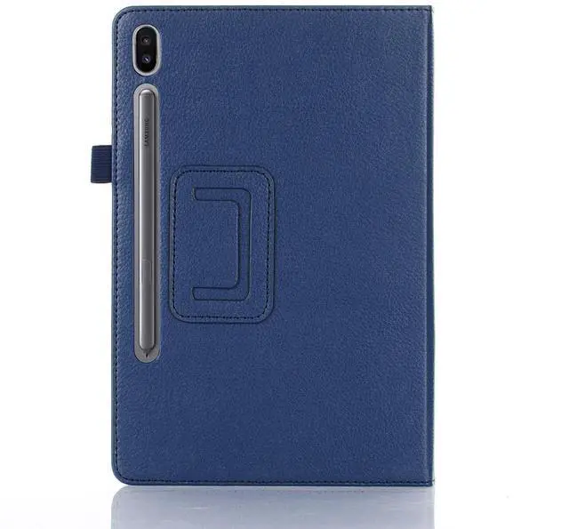 Alt view image 3 of 7 - Case for Samsung Galaxy Tab S10 Lite/ Tab S10 FE/ Tab S9 FE 5G 10.9 Inch/ Tab S9 11 Inch with Tempered Glass Screen Protector - PU Leather Folding Stand Protective Cover with Auto Sleep/Wake (Blue)