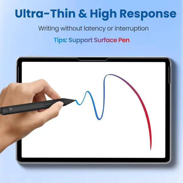 Alt view image 7 of 7 - anicestore 2-Pack Screen Protector for Surface Pro 12 inch 2025 Tempered Glass Screen Saver Case Friendly, Surface Pen Compatible for Microsoft Surface Pro Laptop/Tablet 12" Touchscreen Display