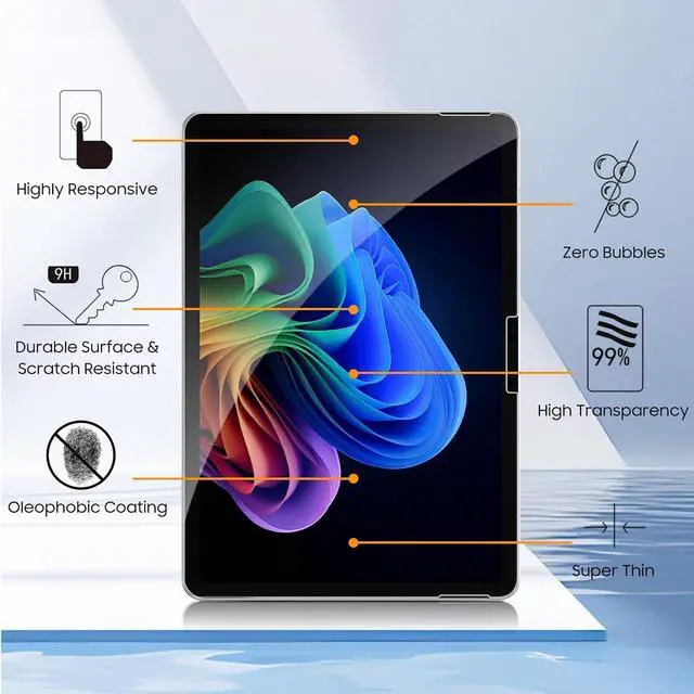 Alt view image 3 of 7 - anicestore 2-Pack Screen Protector for Surface Pro 12 inch 2025 Tempered Glass Screen Saver Case Friendly, Surface Pen Compatible for Microsoft Surface Pro Laptop/Tablet 12" Touchscreen Display