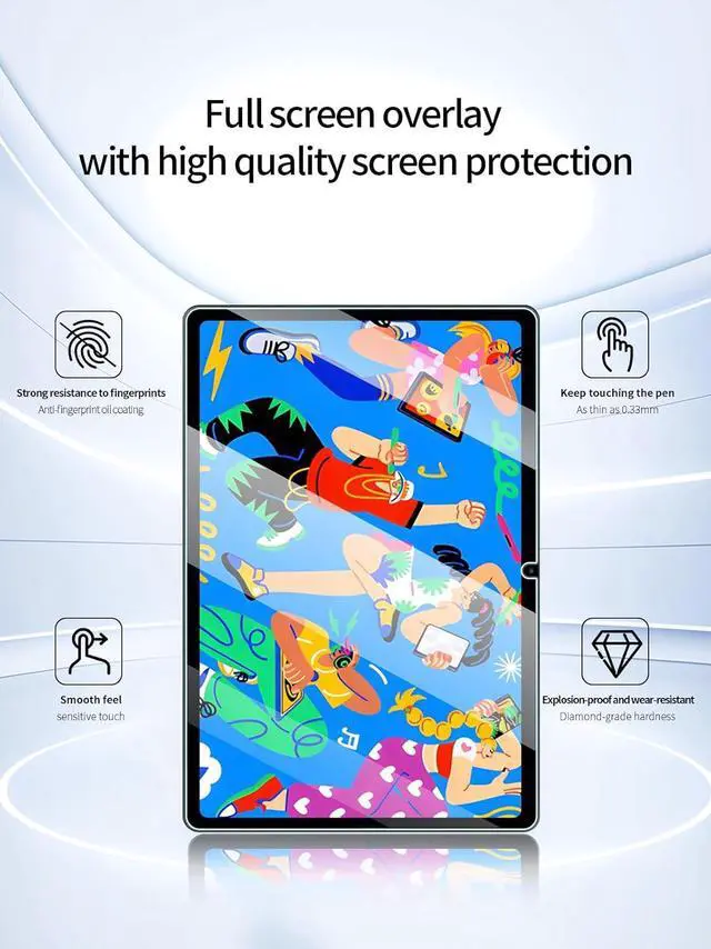 Alt view image 4 of 7 - anicestore 2 Pack Screen Protector for UGEE Pad Drawing Tablet (Model Name: UT2) 10.36 Inch Tablet, Hardness Tempered Glass Film Screen Saver for UGEE UT2 Android 14 Tablet Drawing Pad 10.36"
