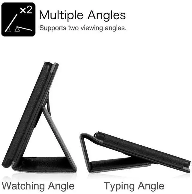 Alt view image 3 of 7 - anicestore Case for TCL TAB PRO 5G 10.36" Tablet (Model TCL-9198S) - Slim Lightweight Folio Stand Cover PU Leather Case Cover for 10.36 inch TCL Tab Pro 5G Tablet + 1 Stylus Pen (Black)