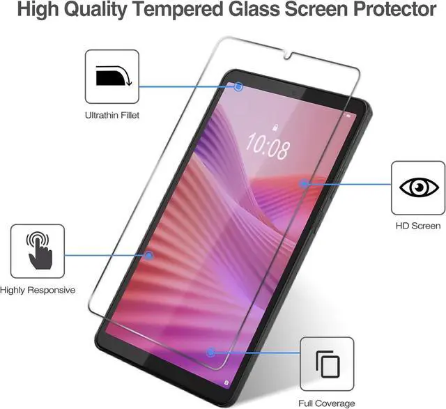 Alt view image 3 of 7 - anicestore [2 Pack] Lenovo Tab One (8.7 inch) Screen Protector Tempered Glass, Anti Scratch, Bubble Free Screen Saver Screen Cover for Lenovo Tab One TB305FU Tablet - 8.7"