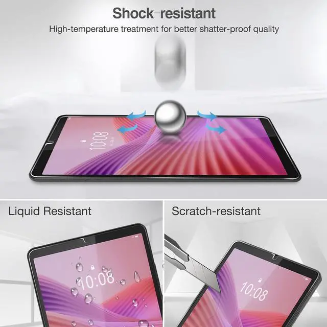 Alt view image 7 of 7 - anicestore [2 Pack] Lenovo Tab One (8.7 inch) Screen Protector Tempered Glass, Anti Scratch, Bubble Free Screen Saver Screen Cover for Lenovo Tab One TB305FU Tablet - 8.7"