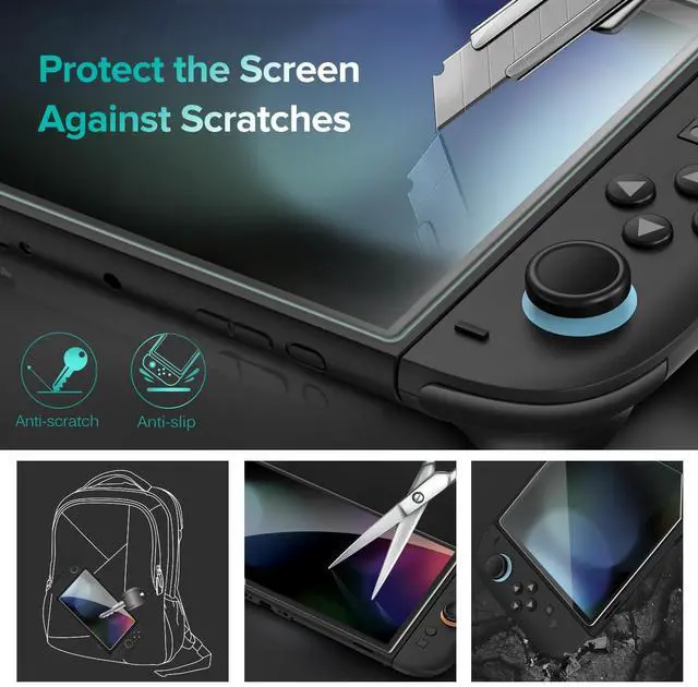 Alt view image 7 of 7 - [2-Pack] Tempered Glass Screen Protector for Nintendo Switch 2 (2025), Ultra HD Glass Protector Full Coverage 9H Hardness Scratch Resistant Accessories for Nintendo Switch 2 [7.9 Inch] 2025