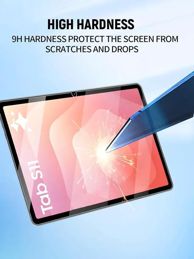 Alt view image 4 of 6 - [2 Pack] Screen Protector for Samsung Galaxy Tab S11 11" (SM-X736/ SM-X730/ SM-X736B) Anti-Scratch Anti-Fingerprint Bubble Free 9H Hardness Tempered Glass Screen Protector for Samsung Tab S11 11 inch