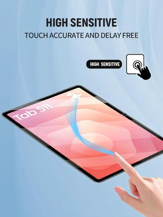 Alt view image 6 of 6 - [2 Pack] Screen Protector for Samsung Galaxy Tab S11 11" (SM-X736/ SM-X730/ SM-X736B) Anti-Scratch Anti-Fingerprint Bubble Free 9H Hardness Tempered Glass Screen Protector for Samsung Tab S11 11 inch