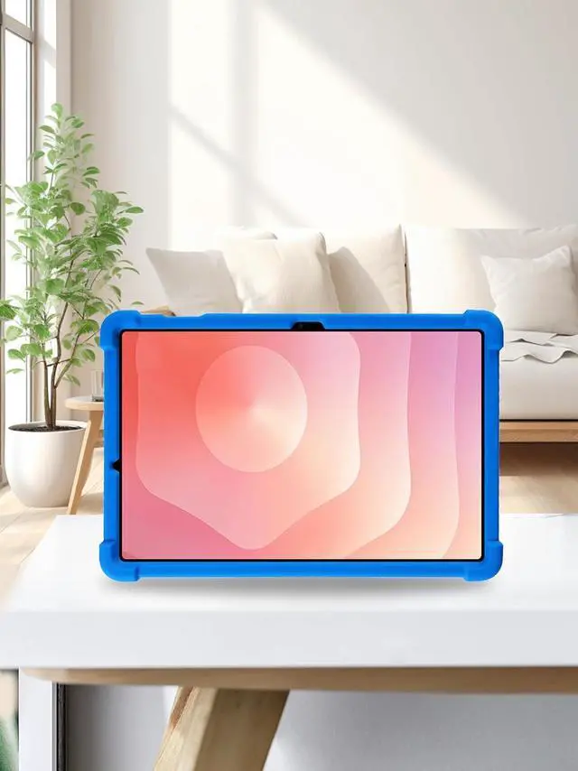 Alt view image 6 of 7 - anicestore Case For Samsung Galaxy Tab S10 Lite 5G 10.9 inch (Model SM-X400/SM-X406) 2025 Release - Protective Lightweight Durable Silicone Adjustable Stand Cover + 1 Random Color Stylus Pen (Blue)