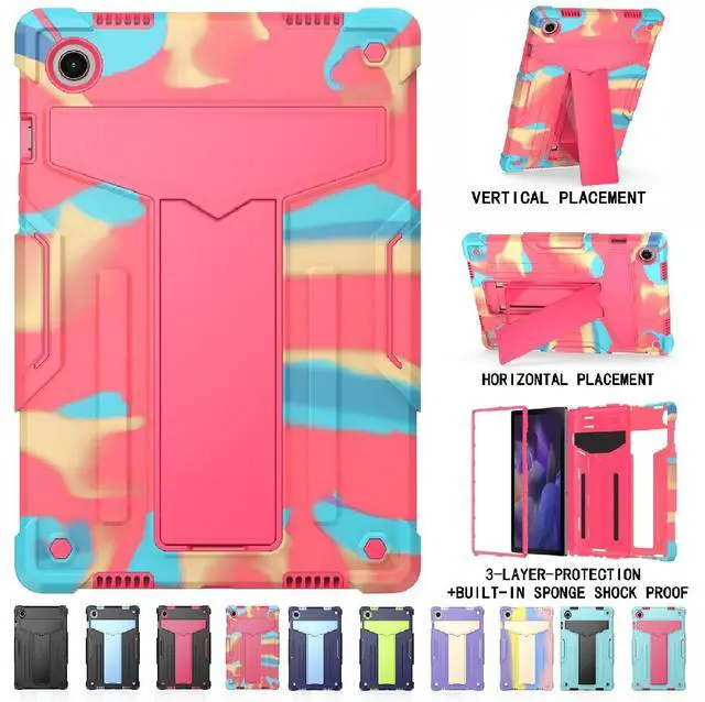 Alt view image 2 of 7 - Galaxy Tab A11 Plus Case 11 Inch - Heavy Duty Rugged Protective Case with Kickstand Shockproof Hybrid Cover Case for Samsung Galaxy Tab A11+ / A9+ 11" Tablet SM-X236/X210/X215/X216/X218 (Candy Pink)