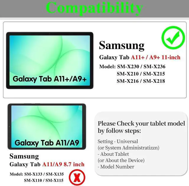 Alt view image 2 of 7 - anicestore Case for Galaxy Tab A11+/A9+ Plus 11 Inch Tablet 2025/2023 - Protective Lightweight Soft Silicone Case with Adjustable Stand Cover for Samsung Galaxy Tab A11+/A9+ with 1 Stylus Pen (Purple)