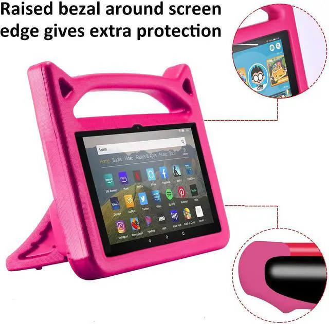 Alt view image 2 of 6 - Galaxy Tab A11 Plus Case 11 Inch - Lightweight Shockproof Kids Friendly Cover with Handle Stand Case for Samsung Galaxy Tab A11+ / A9+ 11" Tablet SM-X230/X235/X236/X238/X210/X215/X216/X218 (Pink)