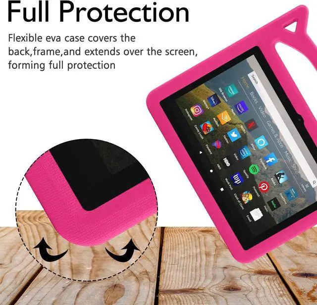 Alt view image 4 of 6 - Galaxy Tab A11 Plus Case 11 Inch - Lightweight Shockproof Kids Friendly Cover with Handle Stand Case for Samsung Galaxy Tab A11+ / A9+ 11" Tablet SM-X230/X235/X236/X238/X210/X215/X216/X218 (Pink)