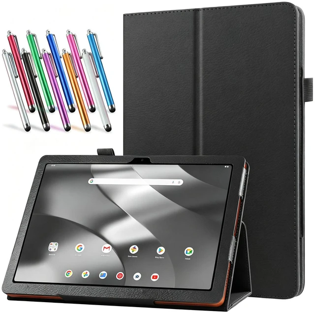 Main image of anicestore Case for Onn 11 Inch Core Tablet (2026 Model) - Slim Lightweight Folio Folding Stand Case PU Leather Cover for Onn. 11" Tablet 2026 Released (5th Gen) with 1 Random Color Stylus - Black