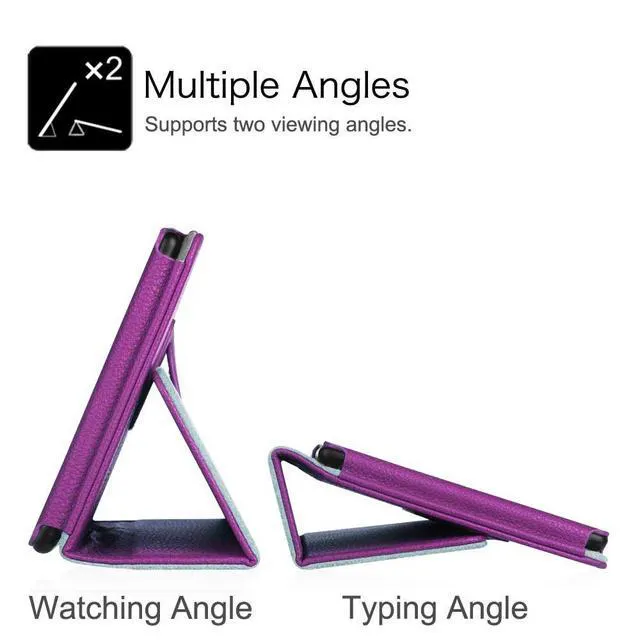 Alt view image 7 of 7 - anicestore Case for Onn 11 Inch Core Tablet (2026 Model) - Slim Lightweight Folio Folding Stand Case PU Leather Cover for Onn. 11" Tablet 2026 Released (5th Gen) with 1 Random Color Stylus - Purple