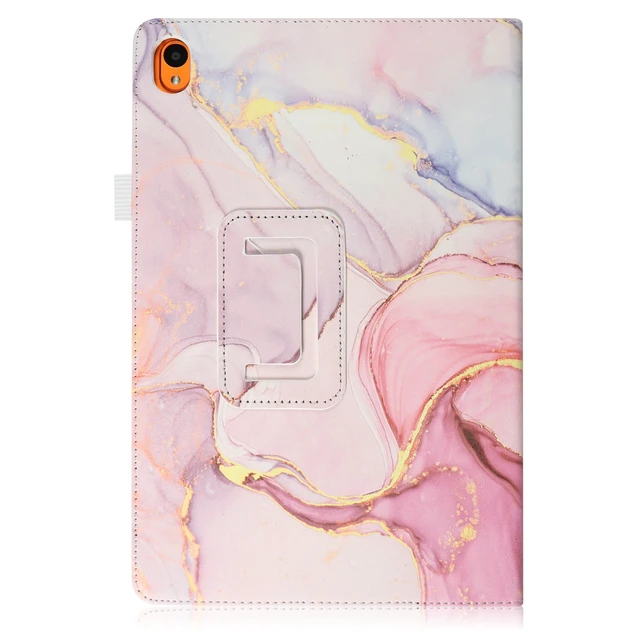 Alt view image 6 of 7 - anicestore Case for Onn 11 Inch Core Tablet (2026 Model) - Slim Lightweight Folio Folding Stand Case PU Leather Cover for Onn. 11" Tablet 2026 Released (5th Gen) with 1 Random Color Stylus-Pink Marble