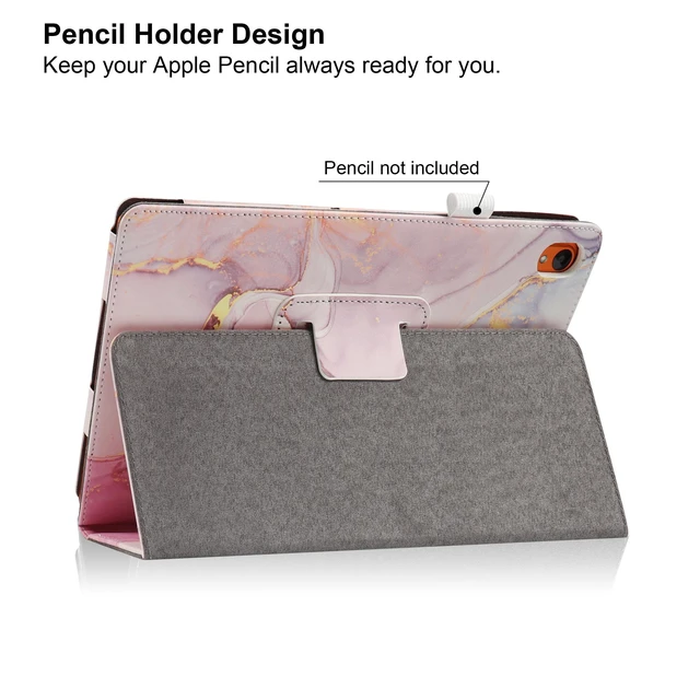 Alt view image 5 of 7 - anicestore Case for Onn 11 Inch Core Tablet (2026 Model) - Slim Lightweight Folio Folding Stand Case PU Leather Cover for Onn. 11" Tablet 2026 Released (5th Gen) with 1 Random Color Stylus-Pink Marble