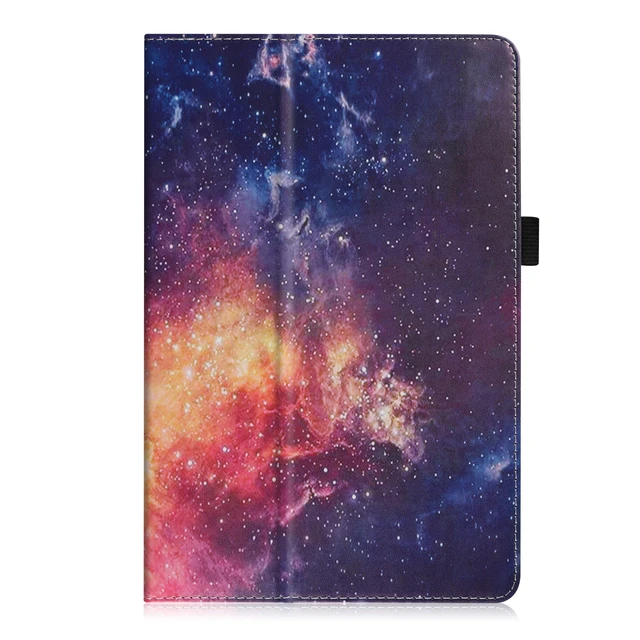 Alt view image 5 of 7 - anicestore Case for Onn 11 Inch Core Tablet (2026 Model) - Slim Lightweight Folio Folding Stand Case PU Leather Cover for Onn. 11" Tablet 2026 Released (5th Gen) with 1 Random Color Stylus - Galaxy