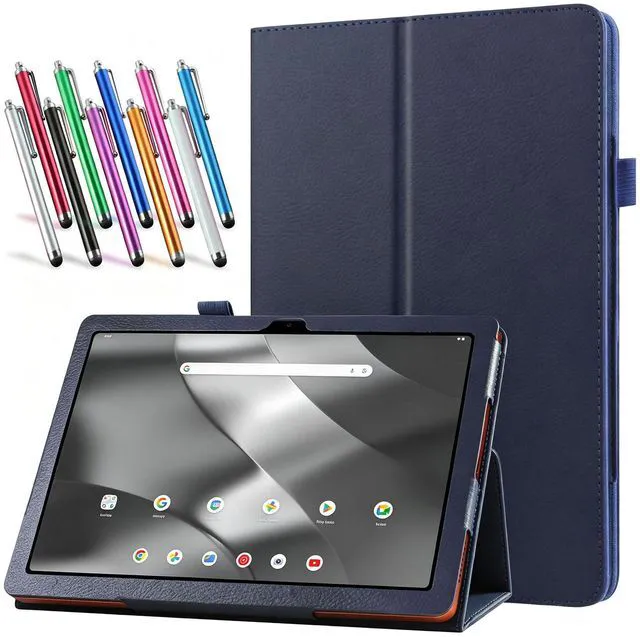 Main image of anicestore Case for Onn 11 Inch Core Tablet (2026 Model) - Slim Lightweight Folio Folding Stand Case PU Leather Cover for Onn. 11" Tablet 2026 Released (5th Gen) with 1 Random Color Stylus - Blue