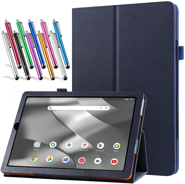Main image of anicestore Case for Onn 8.1 Inch Core Tablet (2026 Model) - Slim Lightweight Folio Folding Stand Case PU Leather Cover for Onn. 8.1" Tablet 2026 Released (5th Gen) with 1 Random Color Stylus - Blue