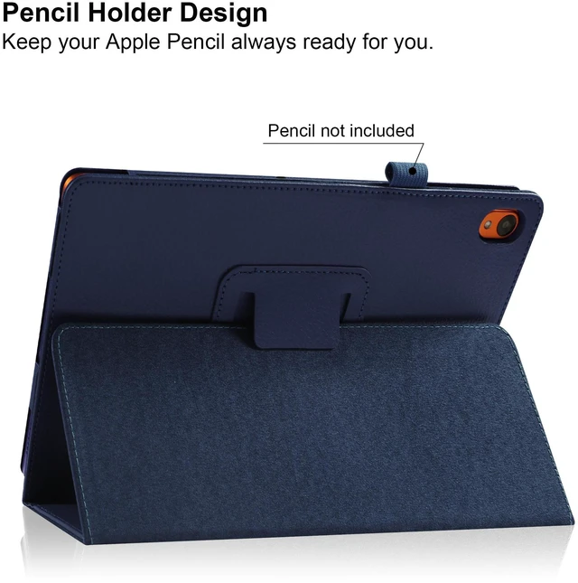 Alt view image 4 of 6 - anicestore Case for Onn 8.1 Inch Core Tablet (2026 Model) - Slim Lightweight Folio Folding Stand Case PU Leather Cover for Onn. 8.1" Tablet 2026 Released (5th Gen) with 1 Random Color Stylus - Blue