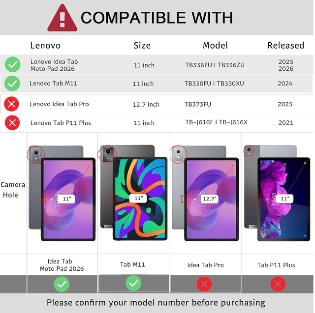 Alt view image 2 of 7 - Silicone Case for Motorola Moto Pad 2026 11"/ Lenovo Idea Tab 11 inch/ Tab K11 Gen 2/ Tab M11/ Tab K11 11 inch Tablet - Soft Lightweight Durable Grip Protection Cover with Kickstand + 1 Stylus -Purple