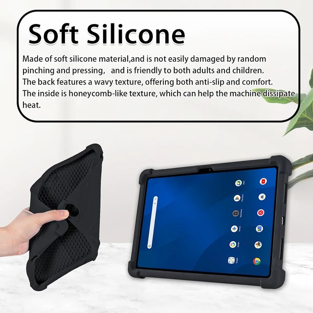 Alt view image 6 of 7 - Case For Onn 11" Tablet (2026 Model), Kids Friendly Soft Silicone Adjustable Stand Cover Case for Onn 11 inch Core Tablet Gen 5 (Model: 36018341) 2026 Release + 1 Random Color Stylus