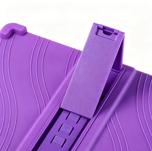 Alt view image 5 of 6 - Case for Urao X109 10.1" Android 16 Tablet 2026 - Kids-Friendly Soft Silicone Protective Cover with Adjustable Stand, Shockproof Drop-Proof Case for URAO X109 Tablet 10.1 Inch (Purple)