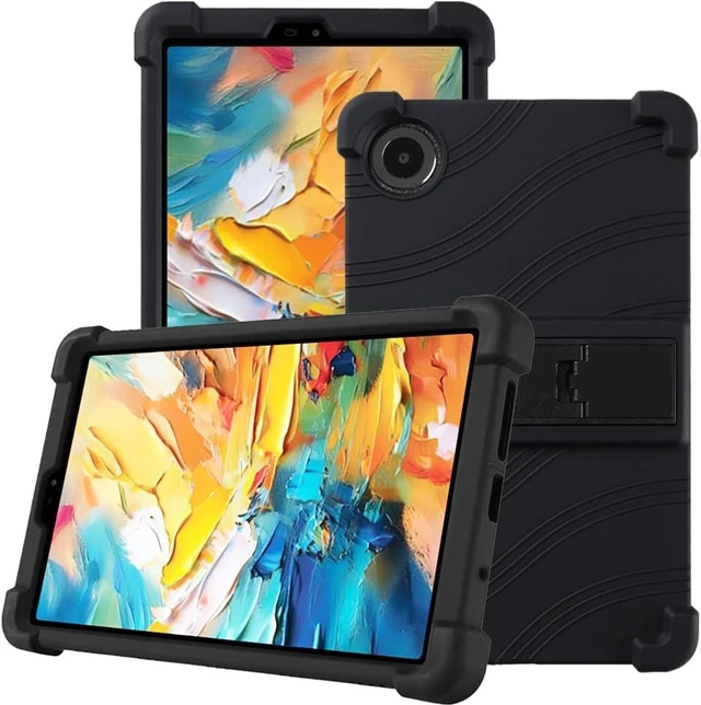 Main image of anicestore Case for TCL TAB 8 NXTPAPER 5G 8.7" Tablet 8189S, Kids-Friendly Soft Silicone Protective Cover with Adjustable Stand Shockproof Drop-Proof Case for TCL TAB 8 NXTPAPER 5G 8.7 inch (Black)