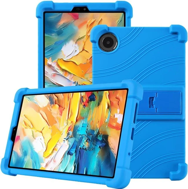 Main image of anicestore Case for TCL TAB 8 NXTPAPER 5G 8.7" Tablet 8189S, Kids-Friendly Soft Silicone Protective Cover with Adjustable Stand Shockproof Drop-Proof Case for TCL TAB 8 NXTPAPER 5G 8.7 inch (Blue)