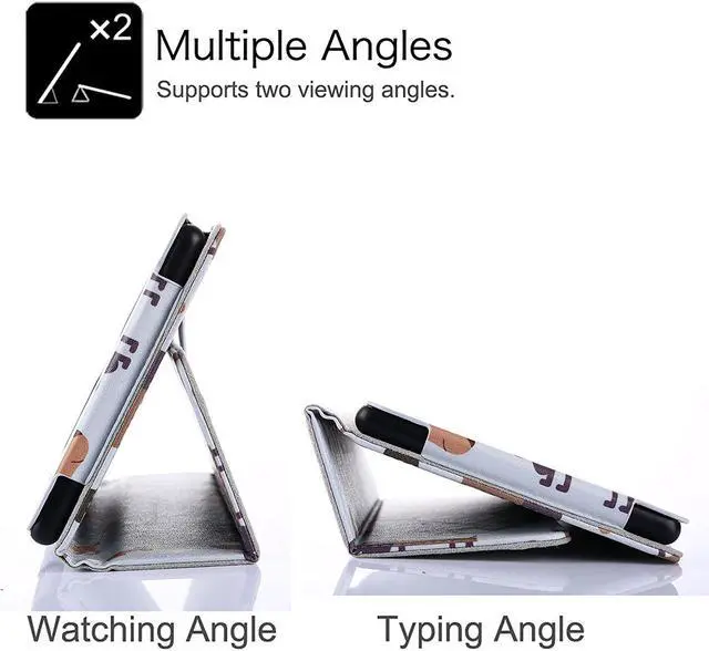 Alt view image 3 of 3 - Amazon Fire 7" 2017 Case, EpicGadget(TM) 7th Generation Fire 7 Premium PU Leather Folding Folio Case with Built in Stand For Fire 7 inch (2017 Release) + 1 Screen Protector and 1 Stylus (Dogs)