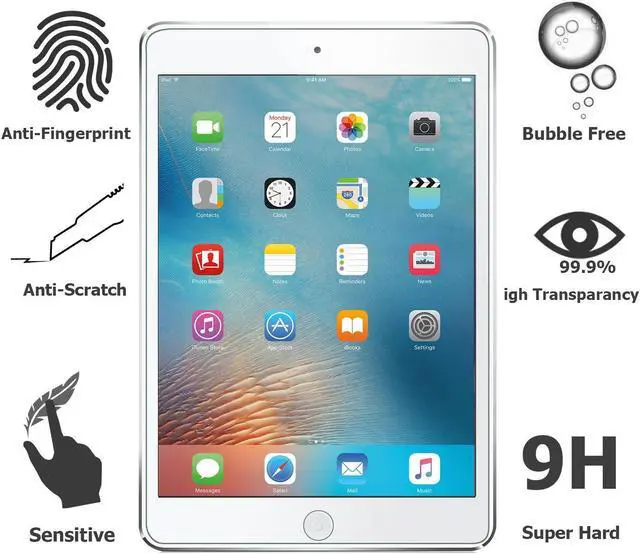 Alt view image 2 of 3 - iPad Pro 10.5" Screen Protector, EpicGadget(TM) For iPad 10.5 Inch Apple Pen Compatible Ultra HD Clear Anti Bubble Anti Fingerprint Anti Scratch 9H Hardness Tempered Glass Screen Protector
