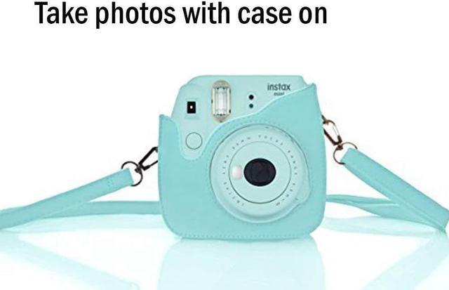 Alt view image 2 of 3 - Fujifilm Instax Mini 8 Mini 9 Instant Camera Protective Case, EpicGadget PU Leather Bag Cover with Removable Strap Camera Case for Fujifilm Instax Mini 9/Mini 8